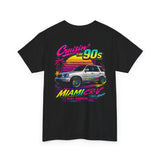 Cruisin' the 90s Miami CR-V Tee — Retro Vaporwave Car Graphic T-Shirt