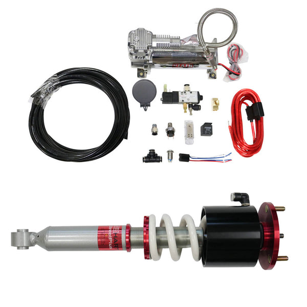 TruHart StreetPlus Coilovers w/ Front Air Cups + Gold Tankless Control System